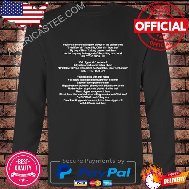 Original Chief keef love sosa intro shirt