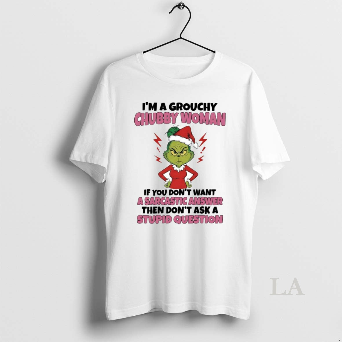 Original Grinch Im Grouchy Chubby Woman Circle T-Shirts, Hoodie, Sweatshirt