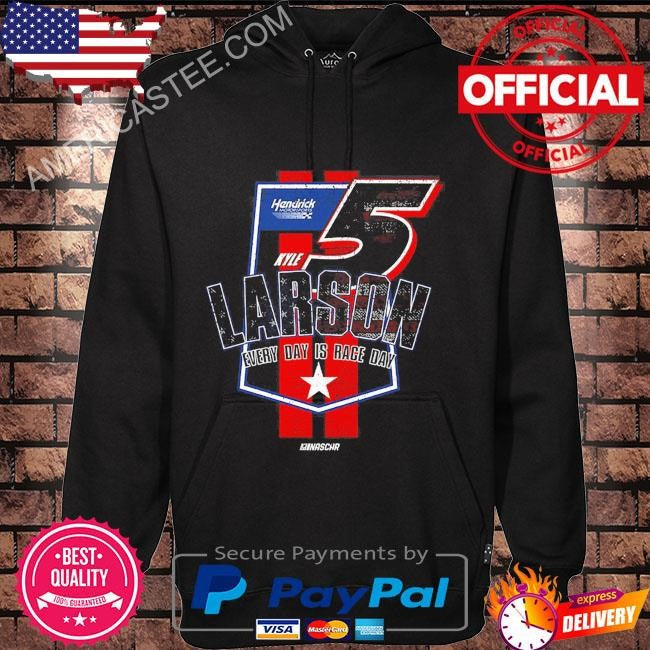 Original Kyle Larson Hendrick Motorsports Team Collection Flag T-Shirt