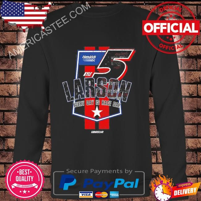 Original Kyle Larson Hendrick Motorsports Team Collection Flag T-Shirt