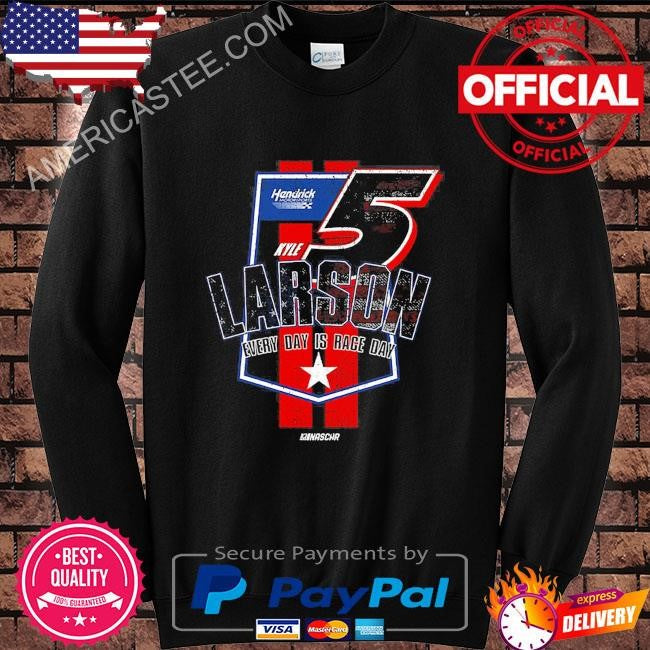 Original Kyle Larson Hendrick Motorsports Team Collection Flag T-Shirt