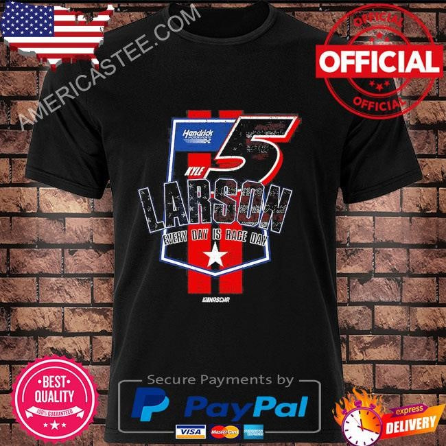 Original Kyle Larson Hendrick Motorsports Team Collection Flag T-Shirt