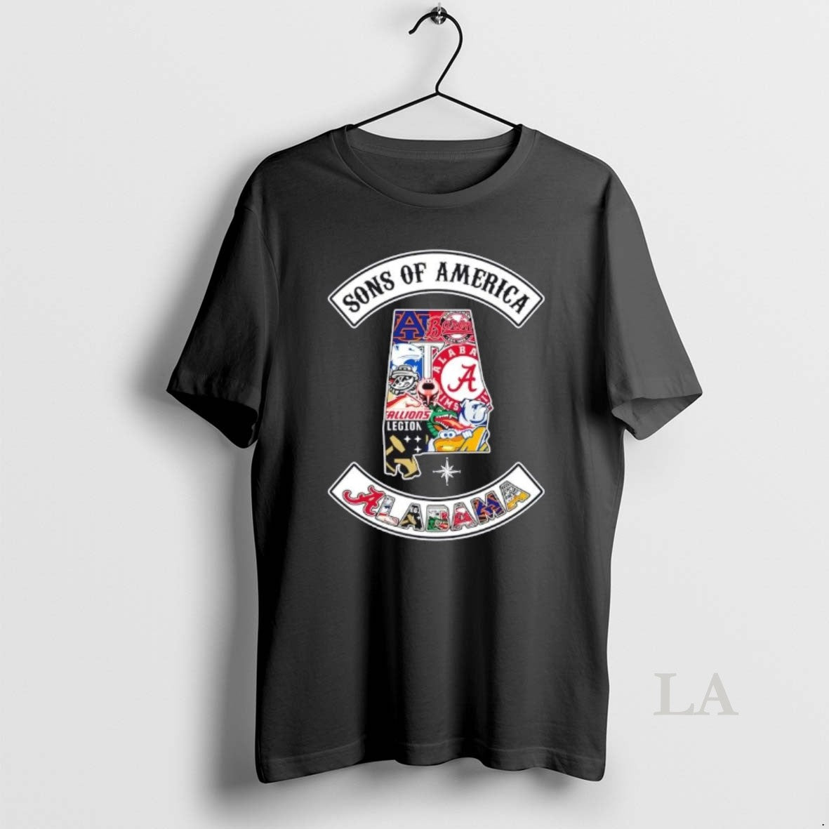 Original Son America Alabama Map Sports Logos Combine T-Shirts, Hoodie, Sweatshirt