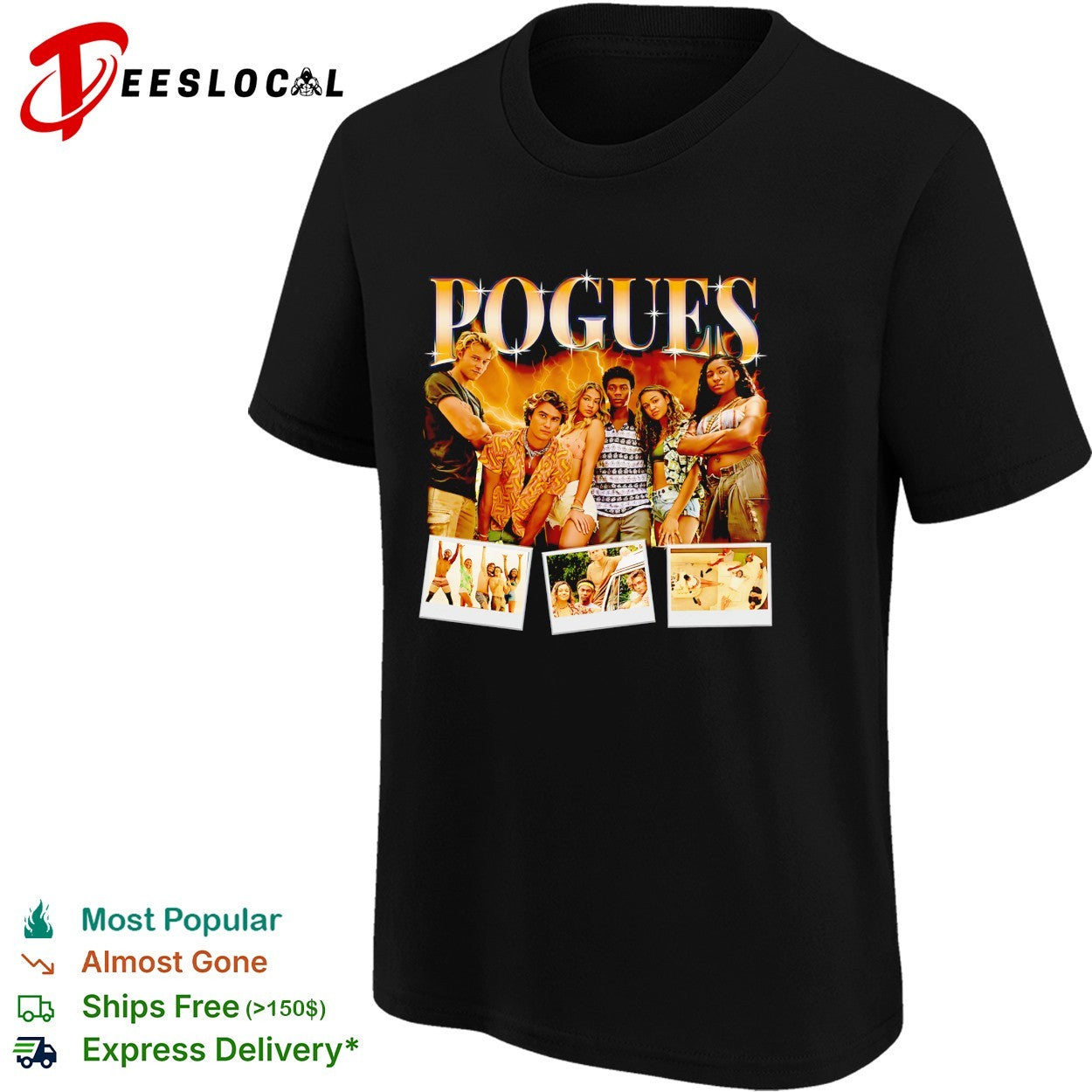 Outer Banks Pogues cast portrait vintage shirt