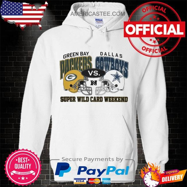 Packers vs Dallas Cowboys helmet super wild card helmet shirt