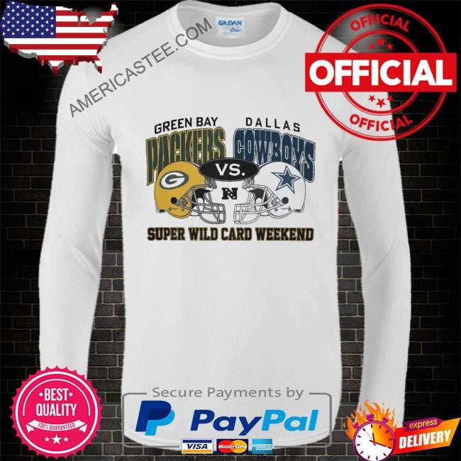 Packers vs Dallas Cowboys helmet super wild card helmet shirt