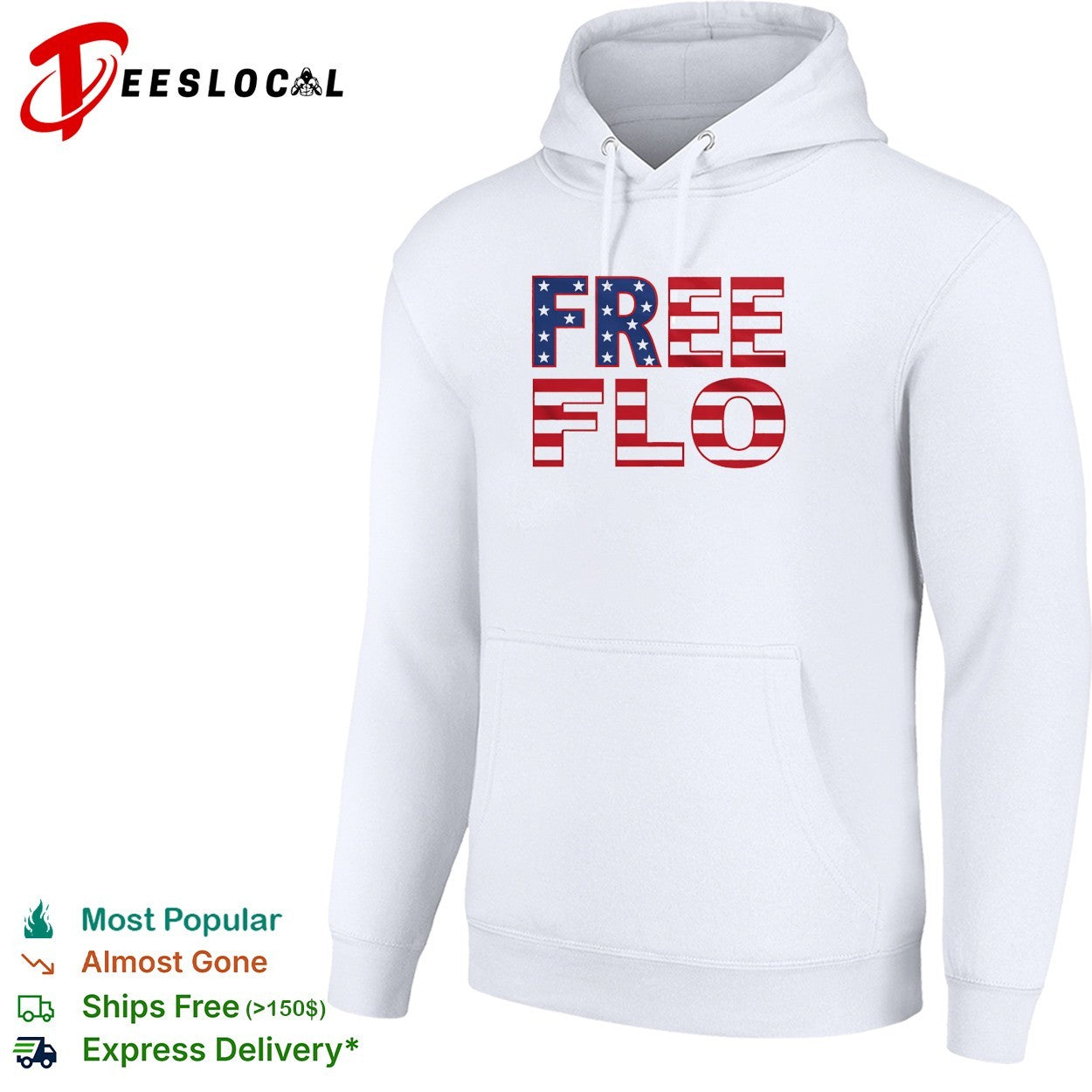 Patriotic USA flag stars and stripes typography shirt