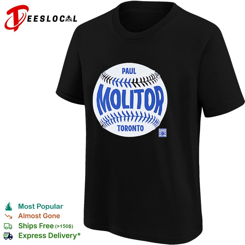 Paul Molitor Toronto Blue Jays baseball vintage shirt