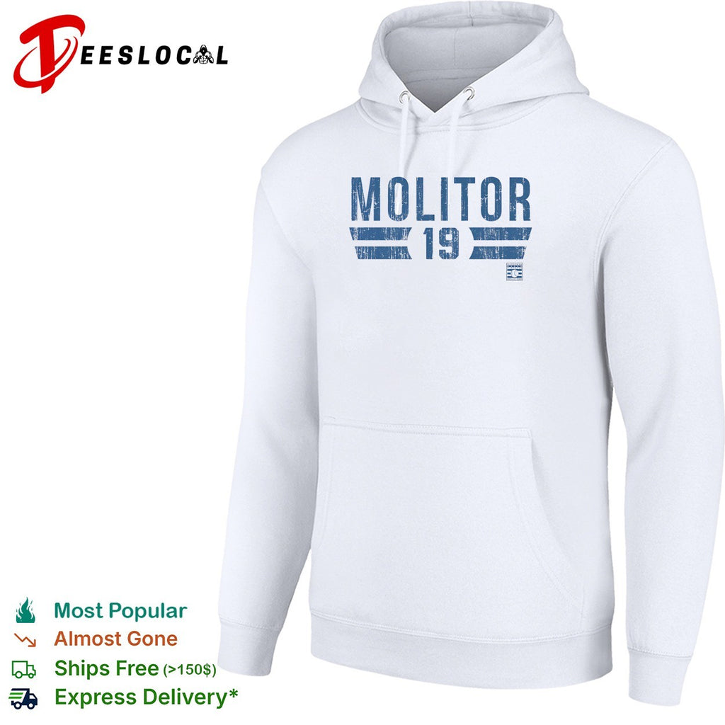 Paul Molitor number 19 Toronto Blue Jays baseball vintage shirt