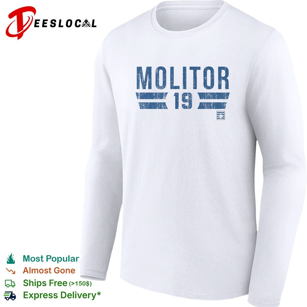 Paul Molitor number 19 Toronto Blue Jays baseball vintage shirt