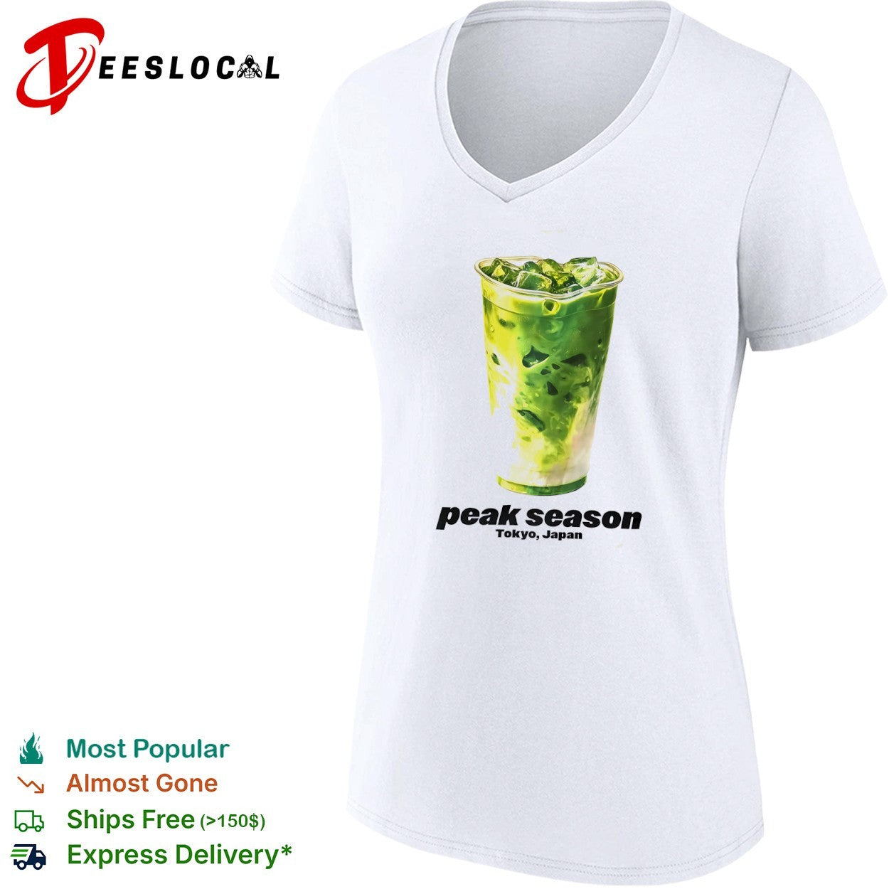 Peak Season Tokyo Japan Matcha Iced Tea Drink Refreshing Summer shirt