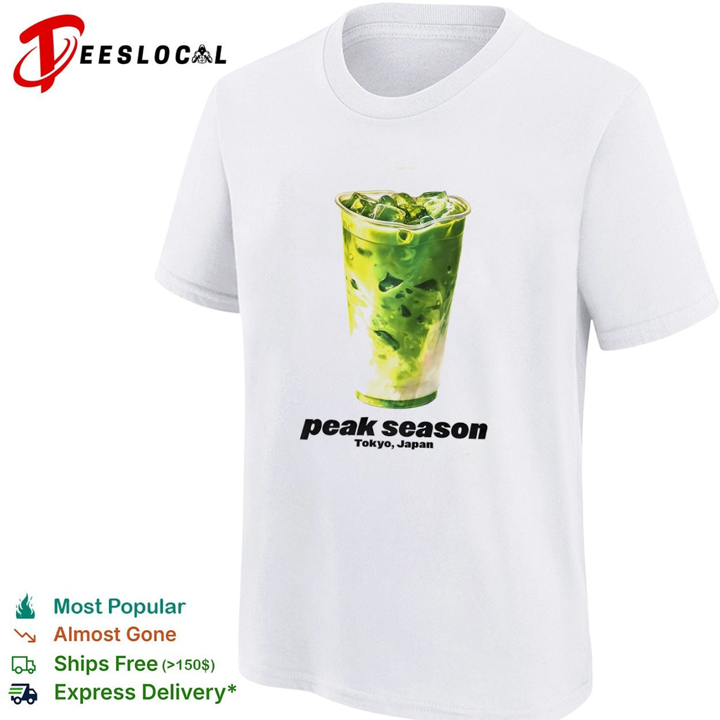 Peak Season Tokyo Japan Matcha Iced Tea Drink Refreshing Summer shirt