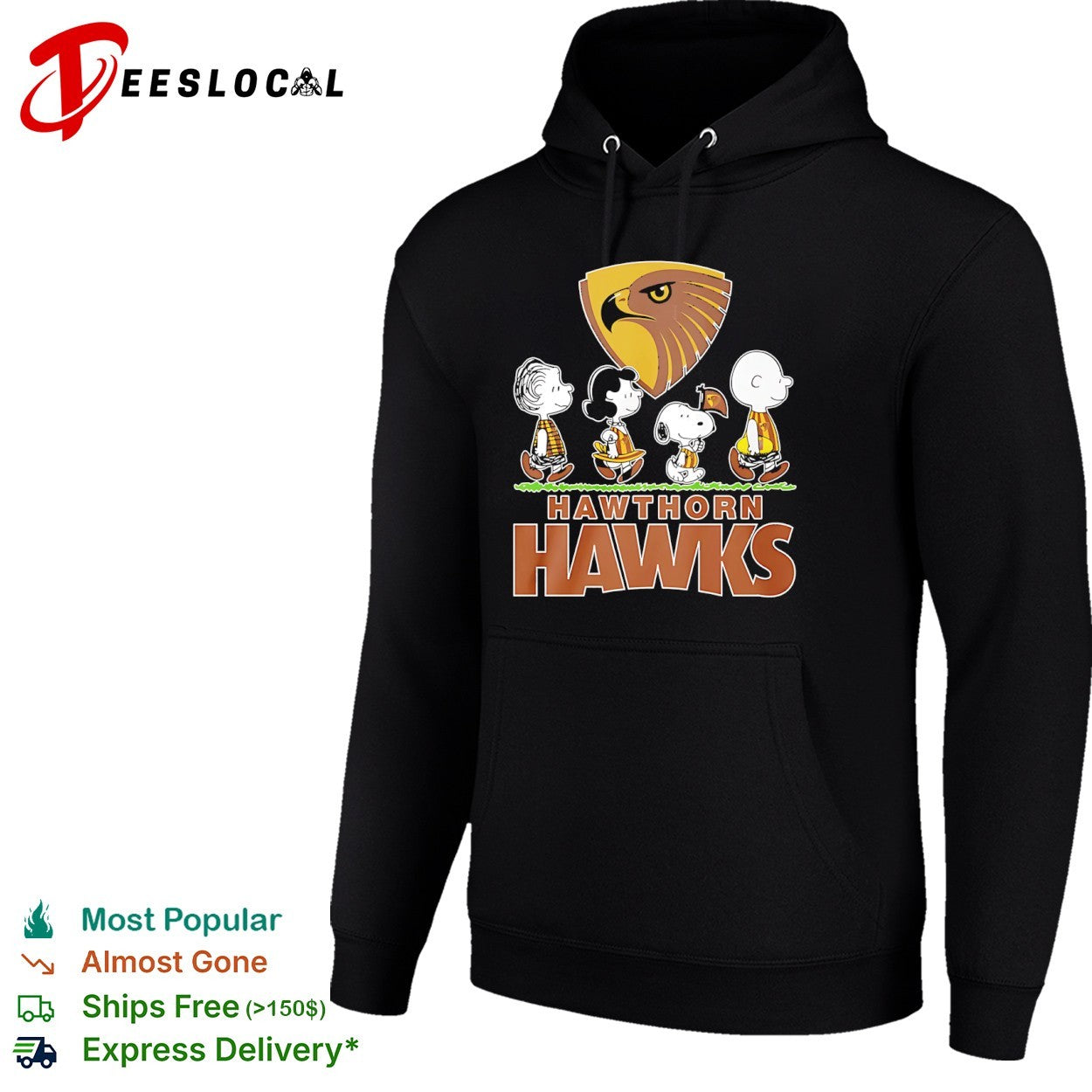 Peanuts characters Hawthorn Hawks shirt