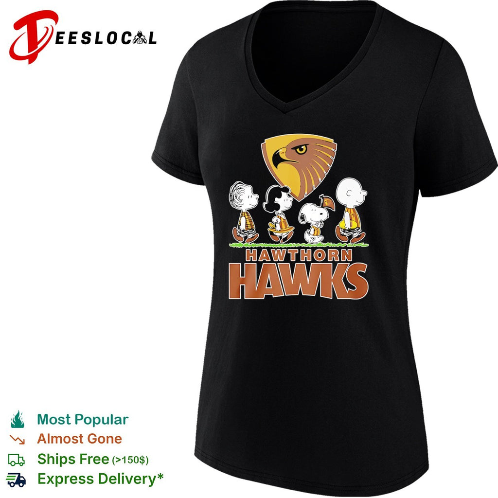 Peanuts characters Hawthorn Hawks shirt