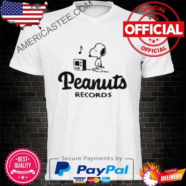 Peanuts records shirt
