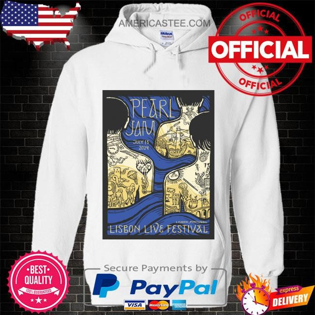 Pearl Jam July 13 2024 Lisbon Live Festival shirt