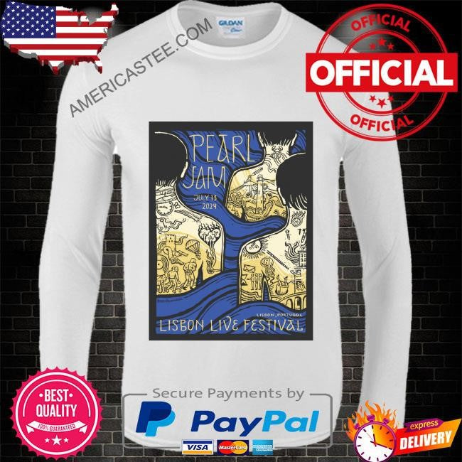 Pearl Jam July 13 2024 Lisbon Live Festival shirt