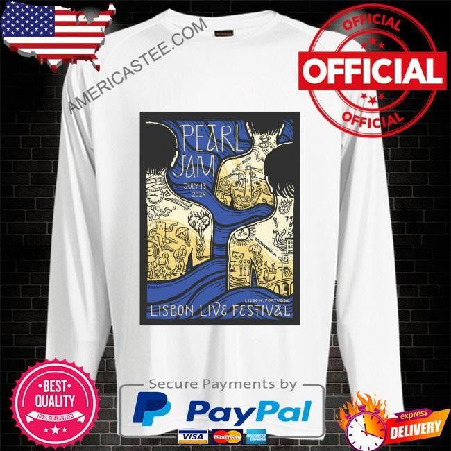 Pearl Jam July 13 2024 Lisbon Live Festival shirt