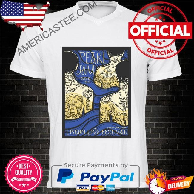 Pearl Jam July 13 2024 Lisbon Live Festival shirt