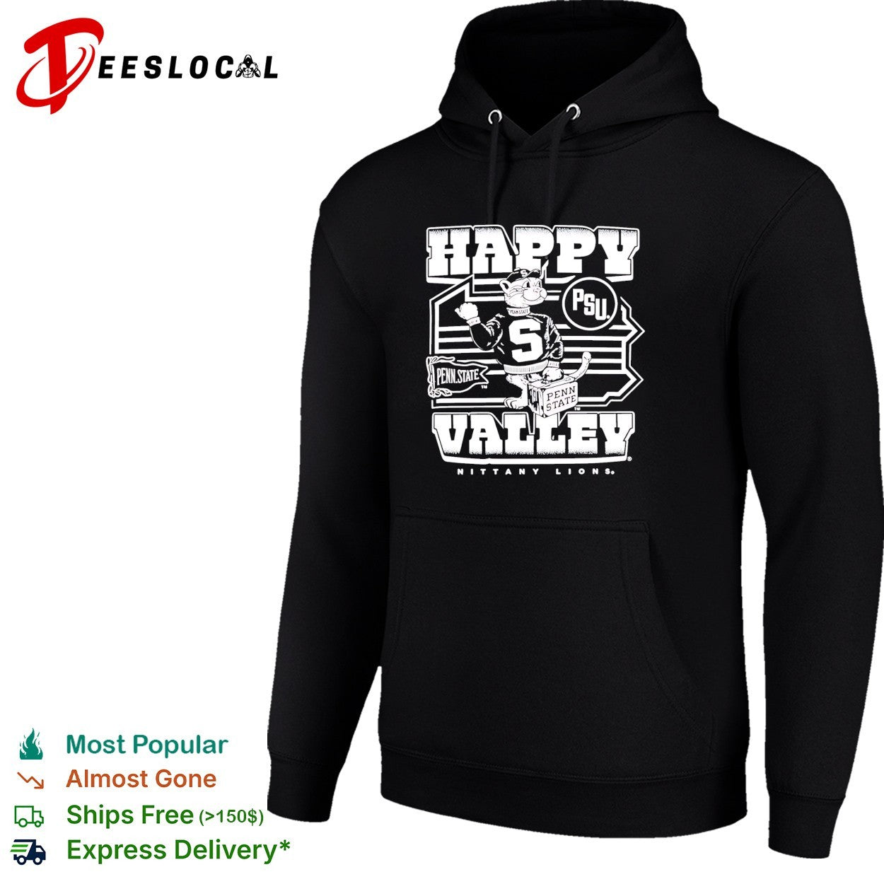 Penn State Happy Valley Nittany Lions PSU mascot shirt