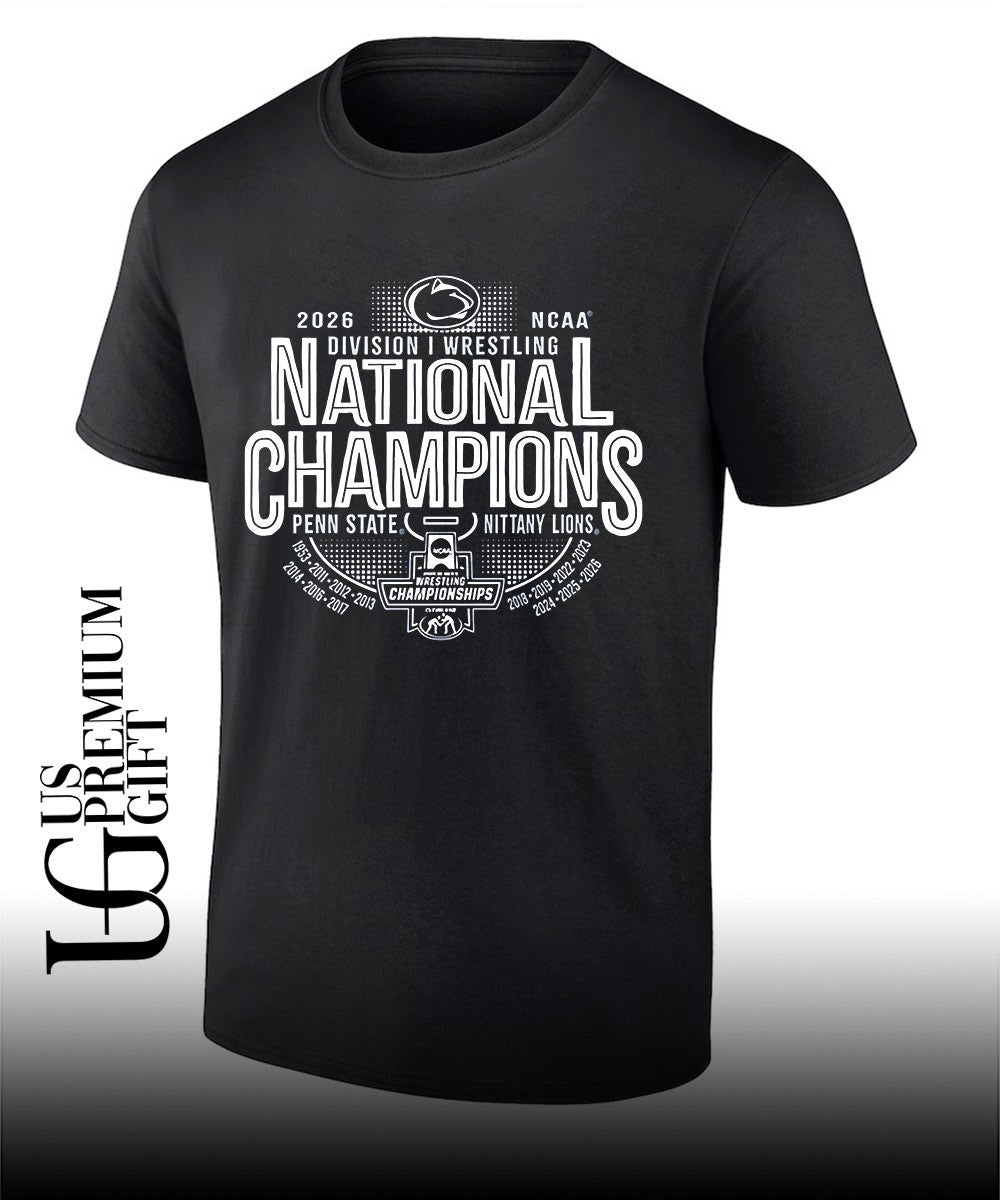 Penn State Nittany Lions 2026 NCAA Wrestling National Champions 14-Time Champions shirt