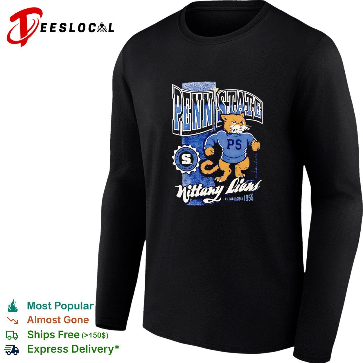 Penn State Nittany Lions mascot estd 1955 shirt