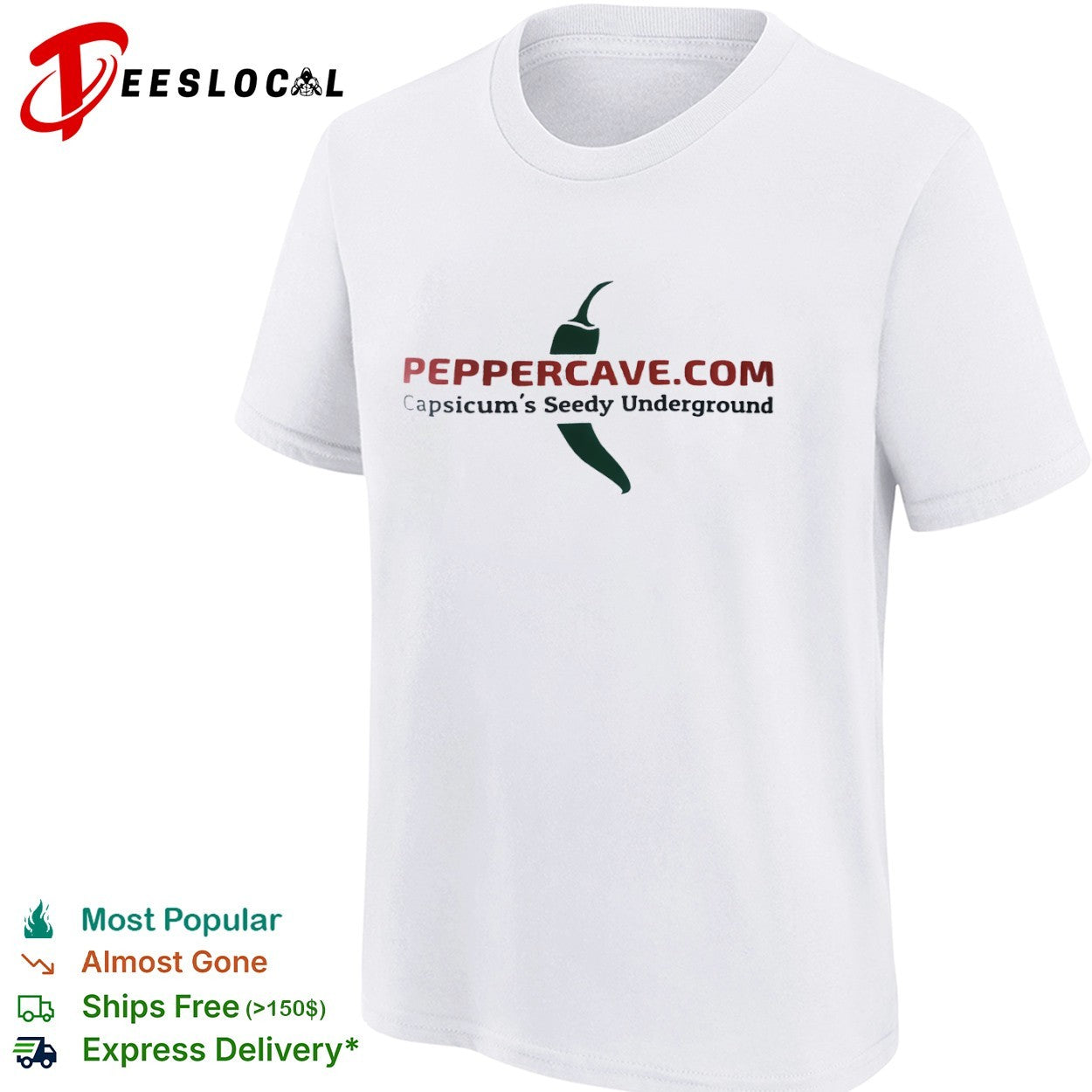 Peppercave capsicums seedy underground pepper shirt