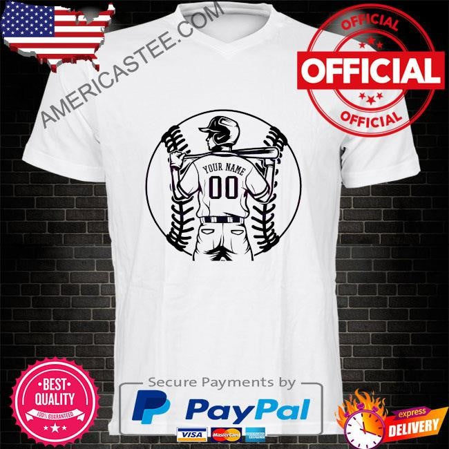 Personalized baseball player name shirt