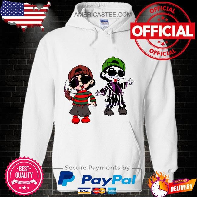 Peso pluma halloween freddy krueger and beetlejuice shirt
