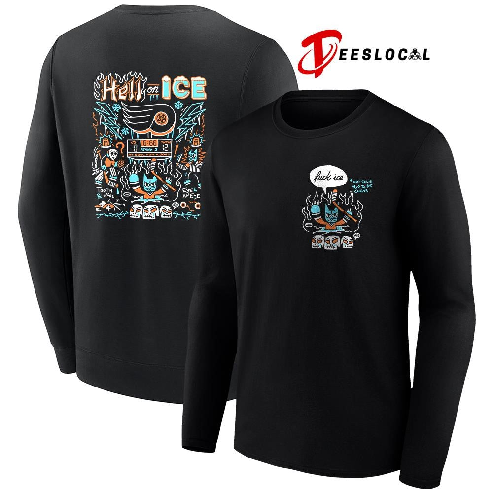 Philadelphia Flyers hell on ice fck ice art shirt