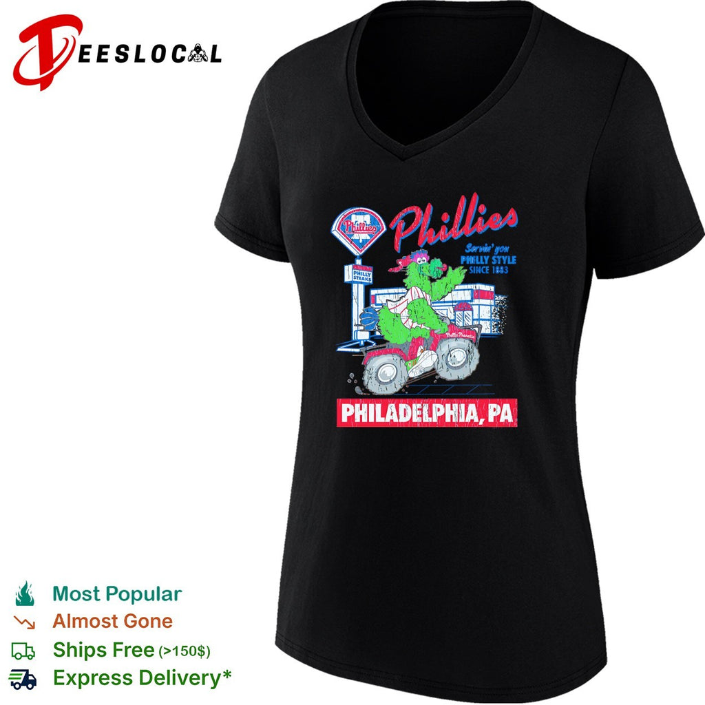 Phillies Phillie Phanatic Servin you Philly Style since 1883 Philadelphia PA shirt