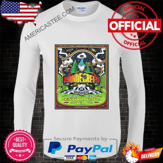 Phish mondegreen aug 15-18 2024 the woodlands in dover de poster shirt