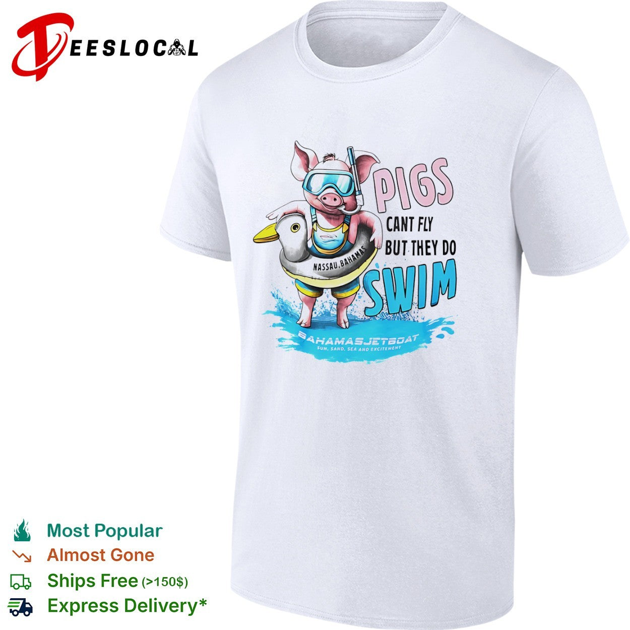 Pigs Cant Fly but They do Swim shirt