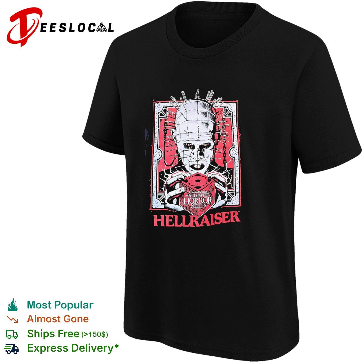 Pinhead Hellraiser Universal Studios Halloween Horror Nights 2026 shirt