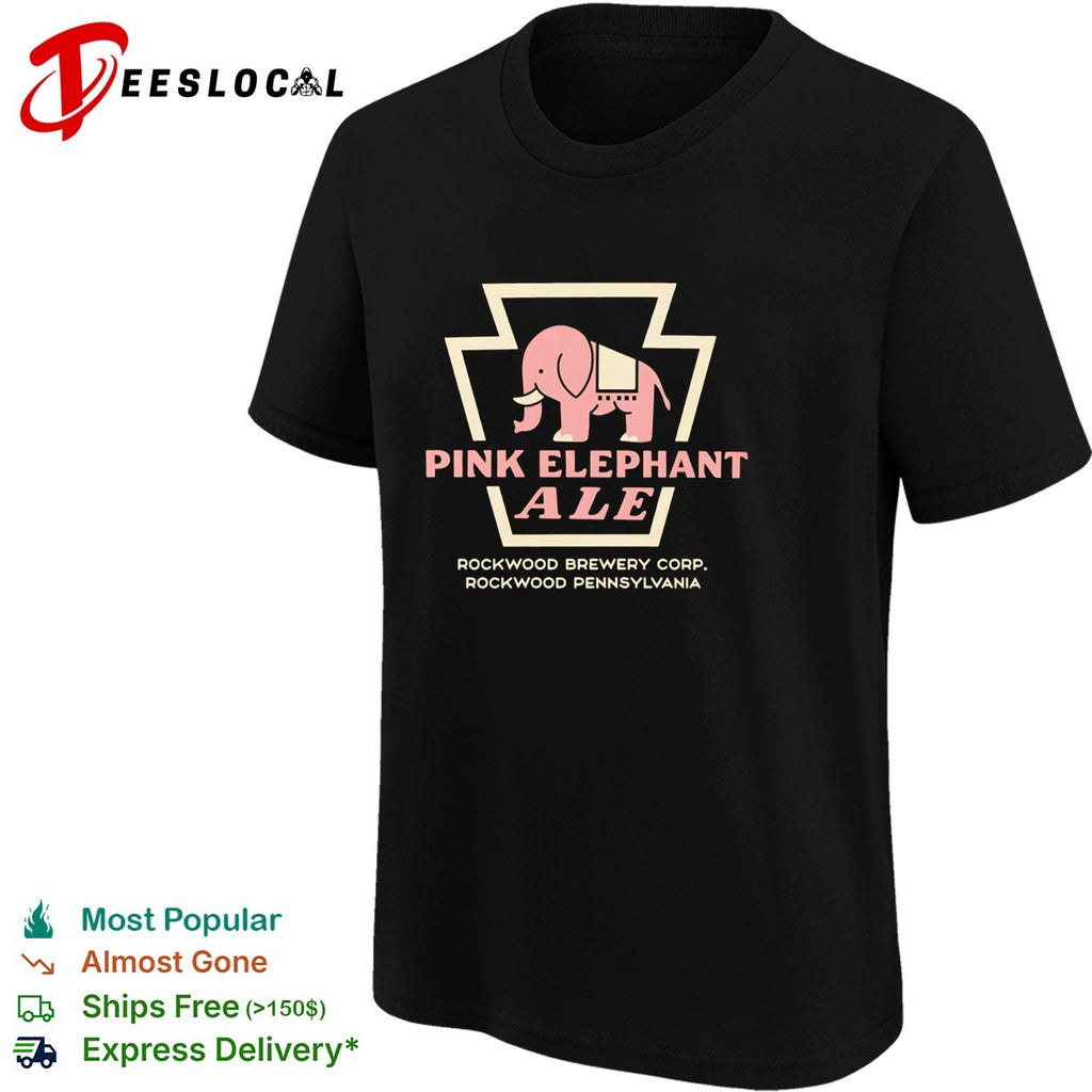 Pink Elephant Ale Rockwood Brewery Corp Pennsylvania shirt