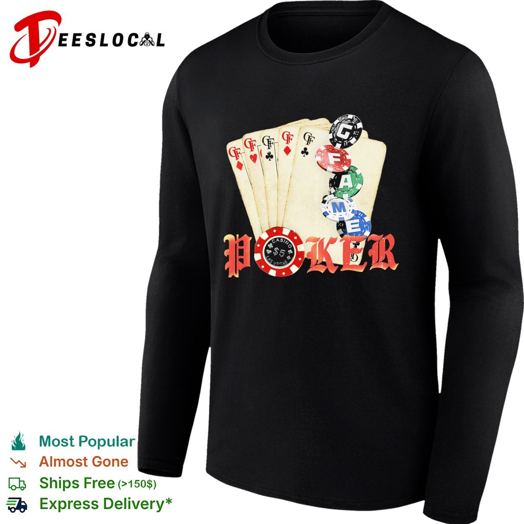 Poker game cards shirt