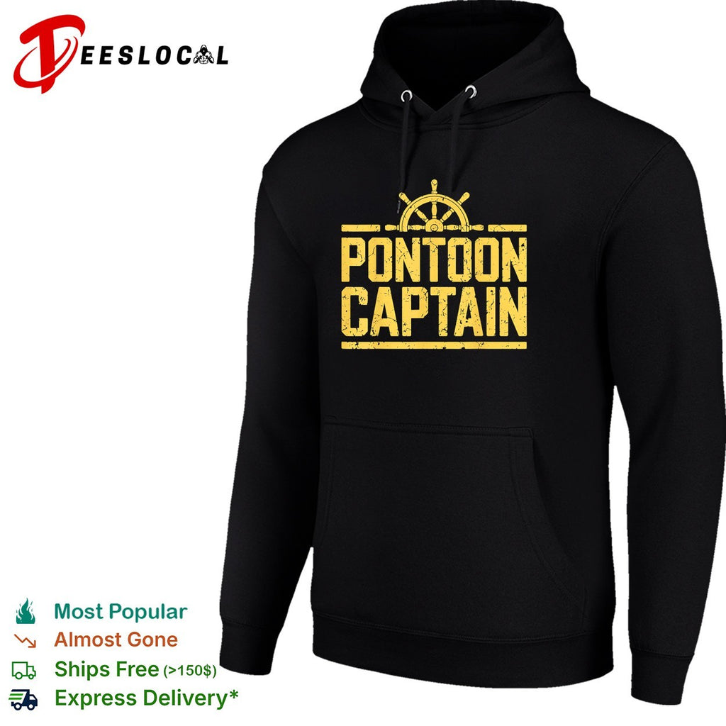 Pontoon captain ship wheel shirt
