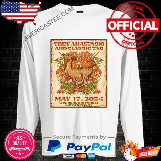 Poster trey anastasio at wonderland forest in lafayette ny on may 17 2024 shirt