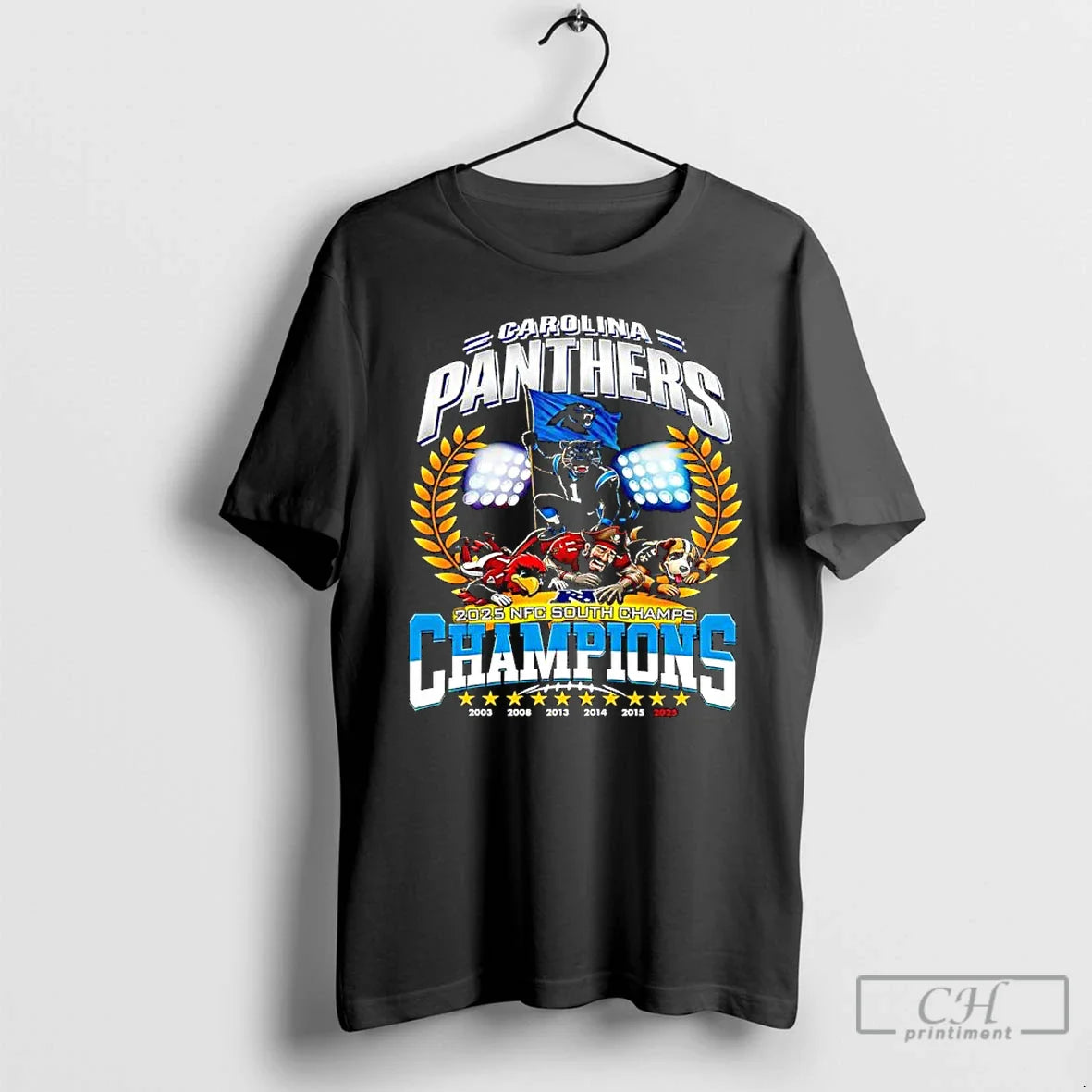 Carolina Panthers Nfc South 2025 Champions Division T-Shirts, Hoodie, Sweatshirt