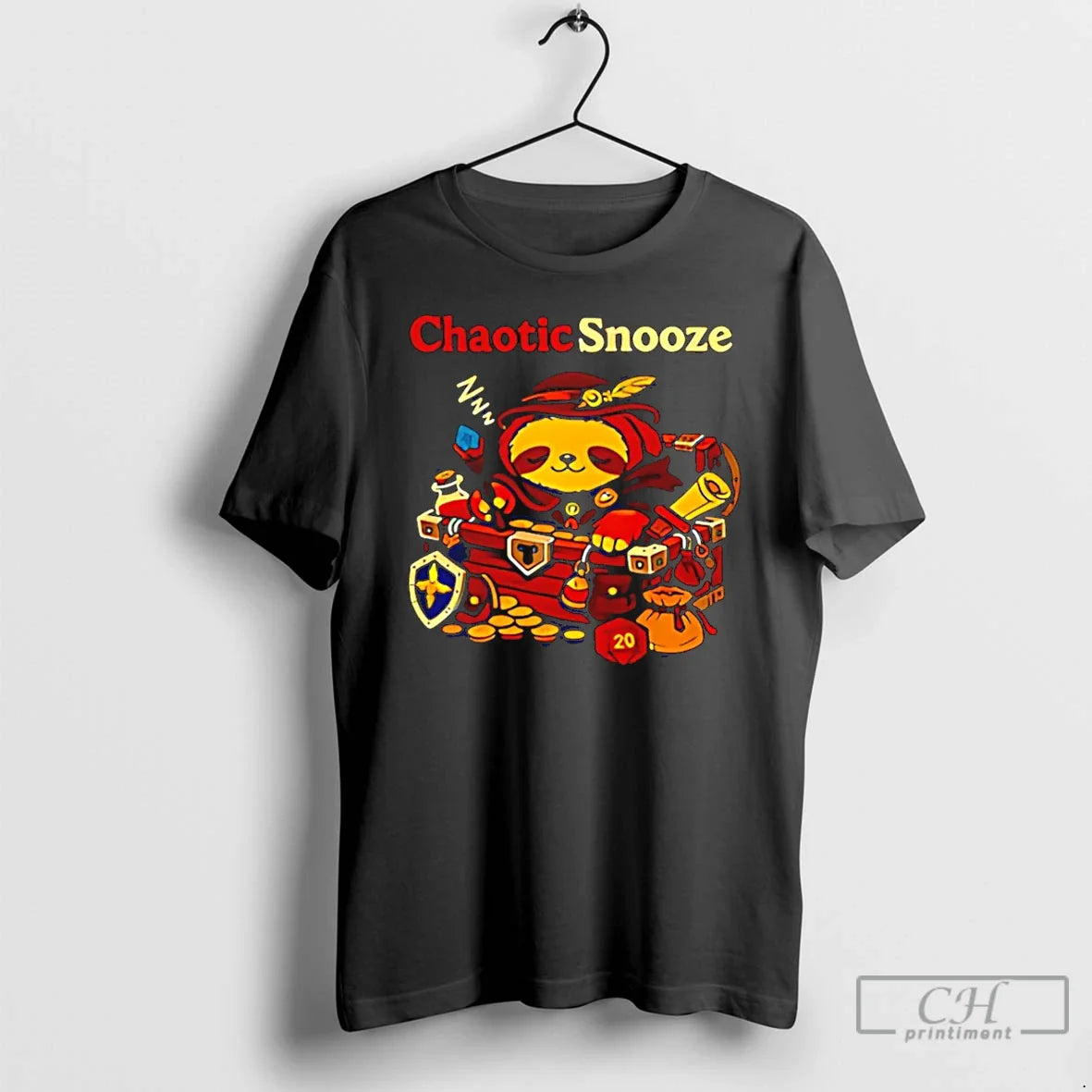 Chaotic Snooze Sloth Dungeons Dragons T-Shirts, Hoodie, Sweatshirt