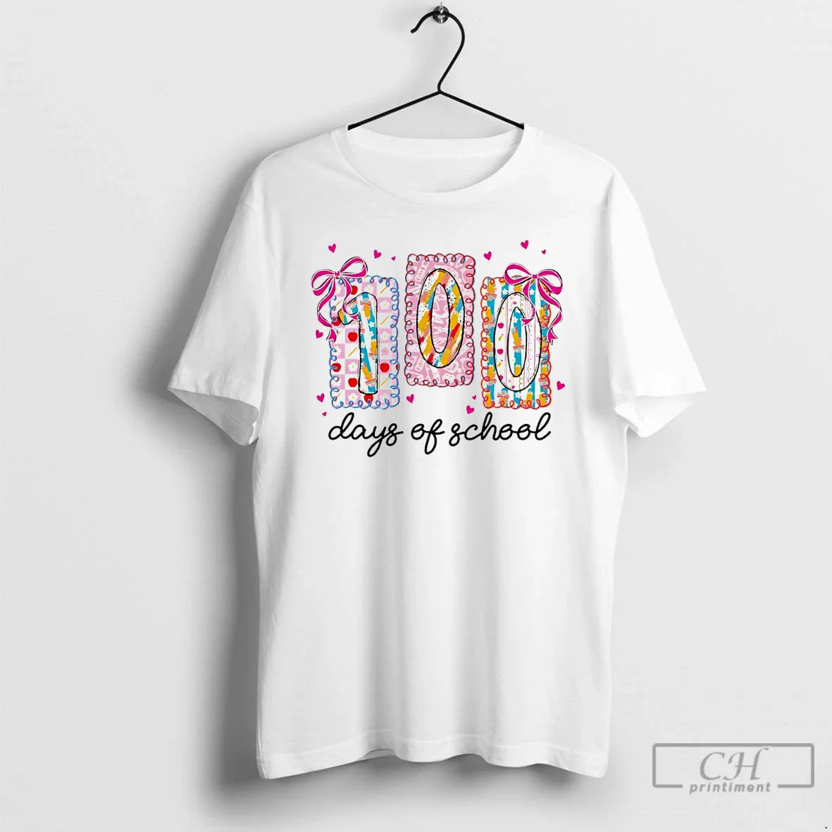 Colorful 100 Days School T-Shirts, Hoodie, Sweatshirt