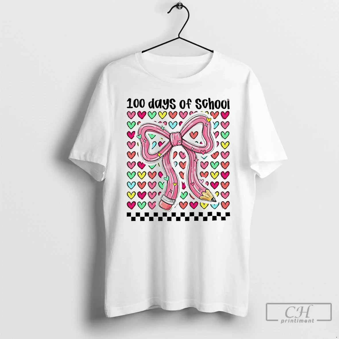 Coquette Bow Pencil 100 Days School T-Shirts, Hoodie, Sweatshirt