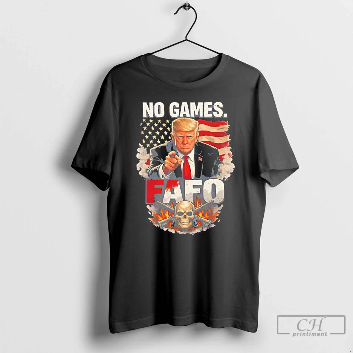 Donald Trump No Games Fafo American Flag T-Shirts, Hoodie, Sweatshirt