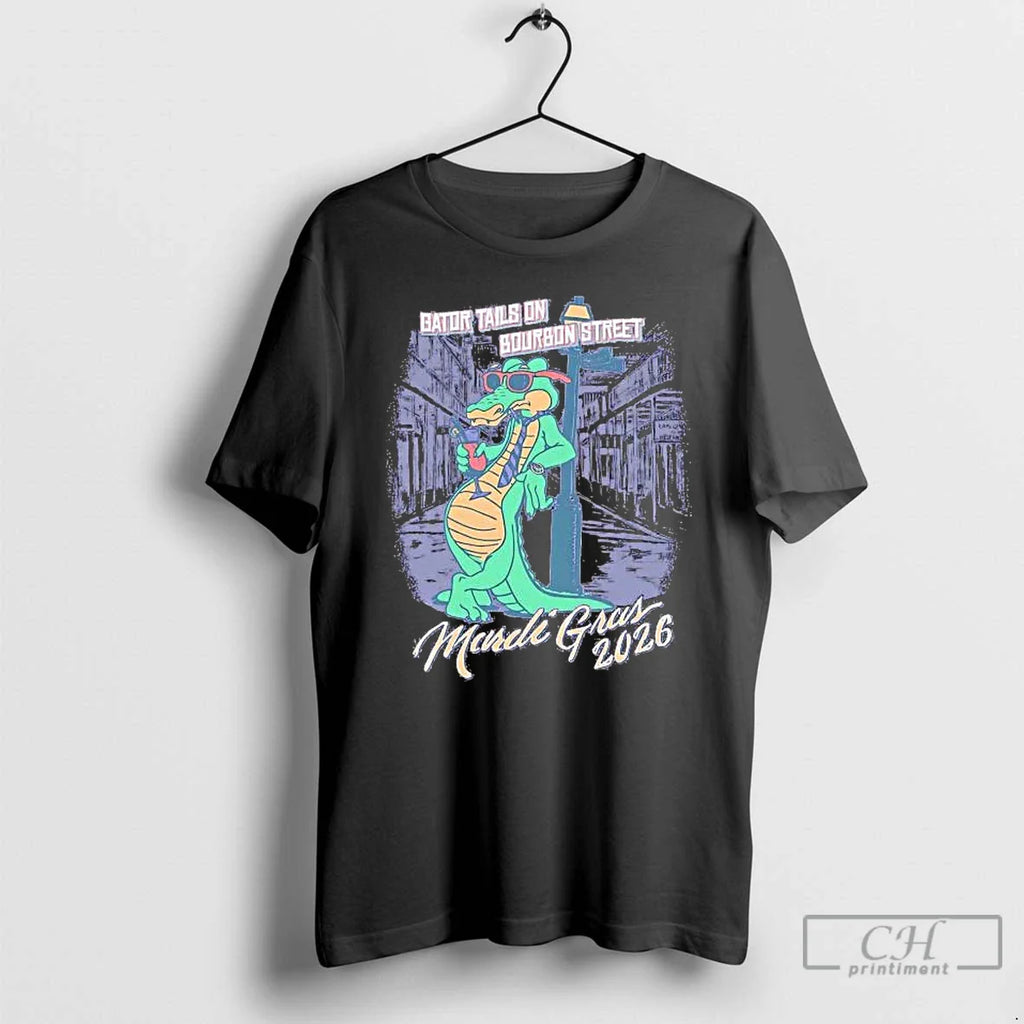 Gator Tails Bourbon Street Mardi Gras 2026 T-Shirts, Hoodie, Sweatshirt