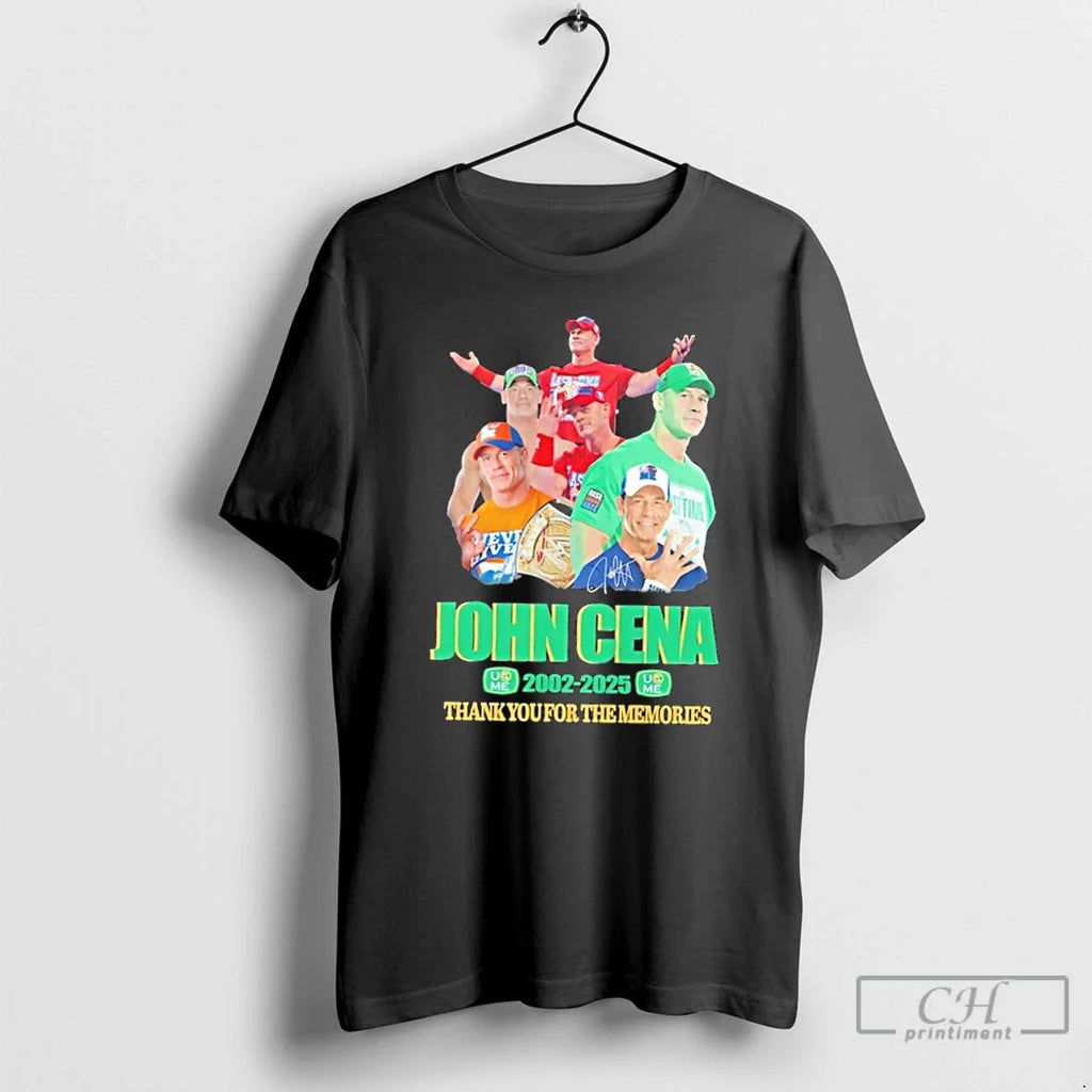 John Cena 2002 2025 Thank You Memories Signature T-Shirts, Hoodie, Sweatshirt