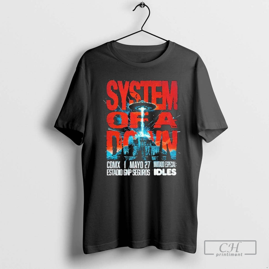 System Down Tour Cdmx 2026 Estadio Gnp Seguros May 27 T-Shirts, Hoodie, Sweatshirt