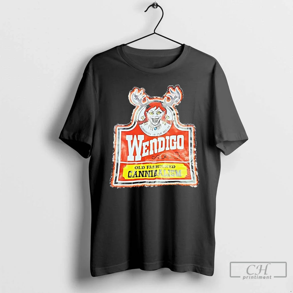 Wendigo Old Fashioned Cannibalism Wendys Parody T-Shirts, Hoodie, Sweatshirt