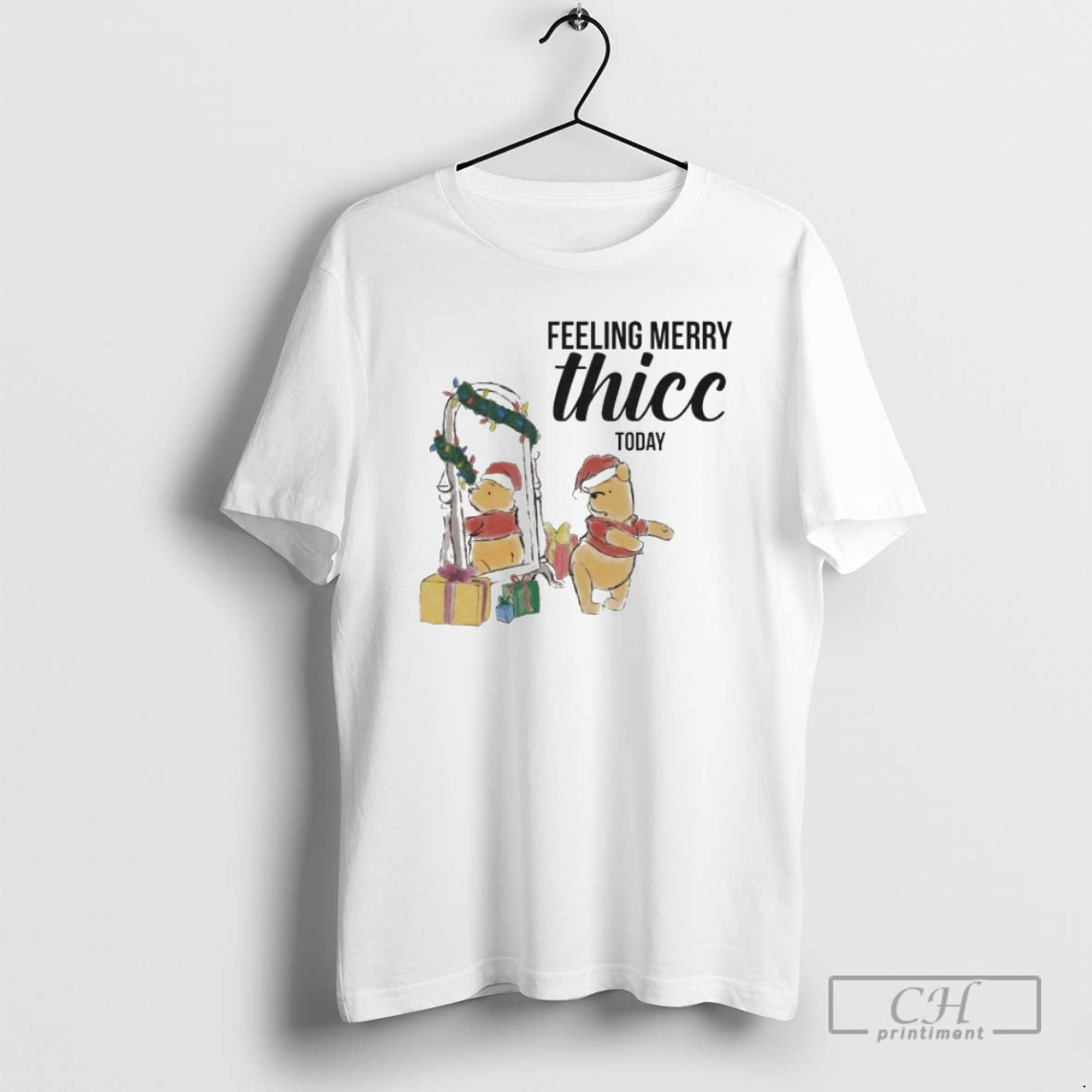 Winnie Pooh Feeling Merry Thic Today Shirt T-Shirts, Hoodie, Sweatshirt