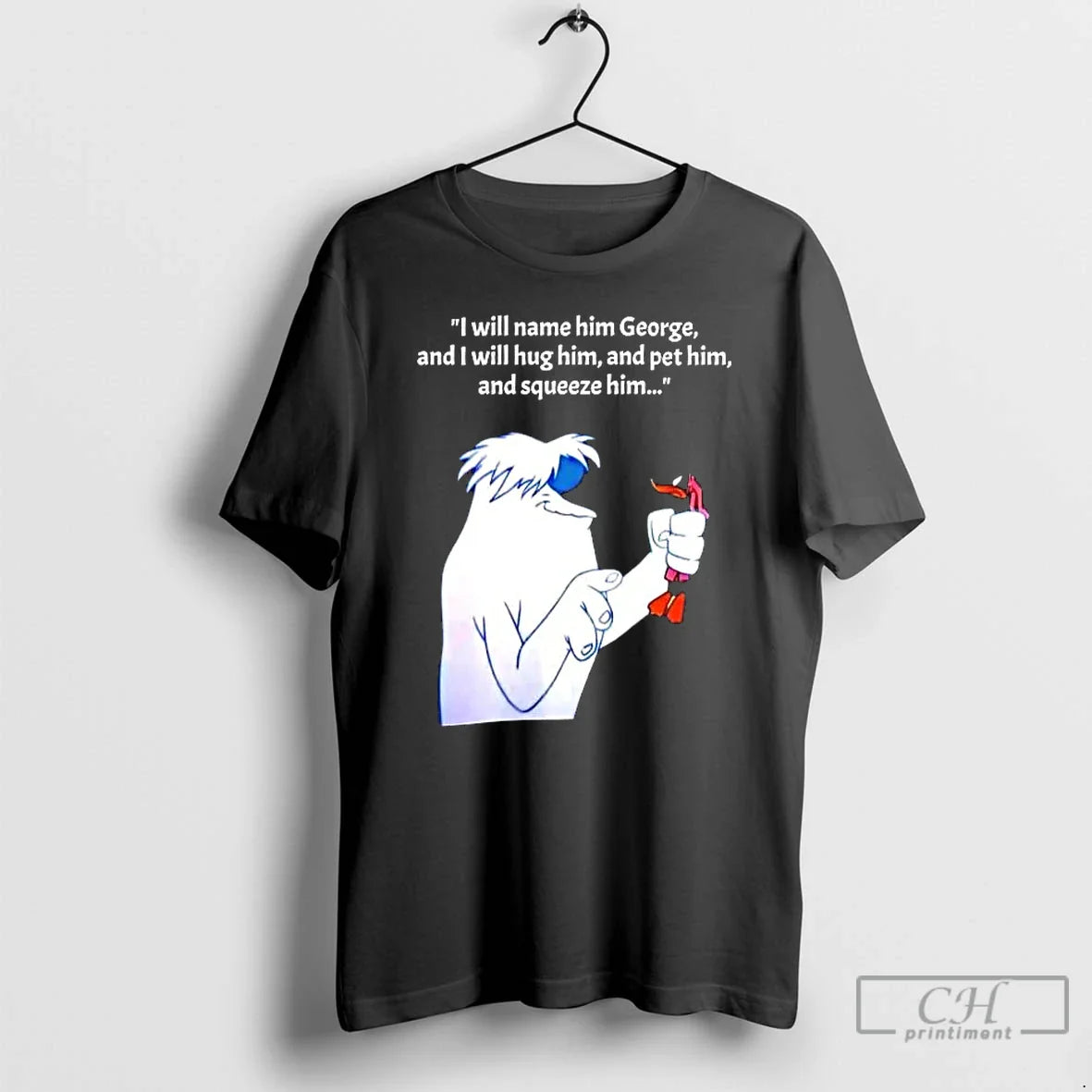 Lh3k5mov Hugo Abominable Snowman I Will Name Him George I Will Hug T-Shirts, Hoodie, Sweatshirt