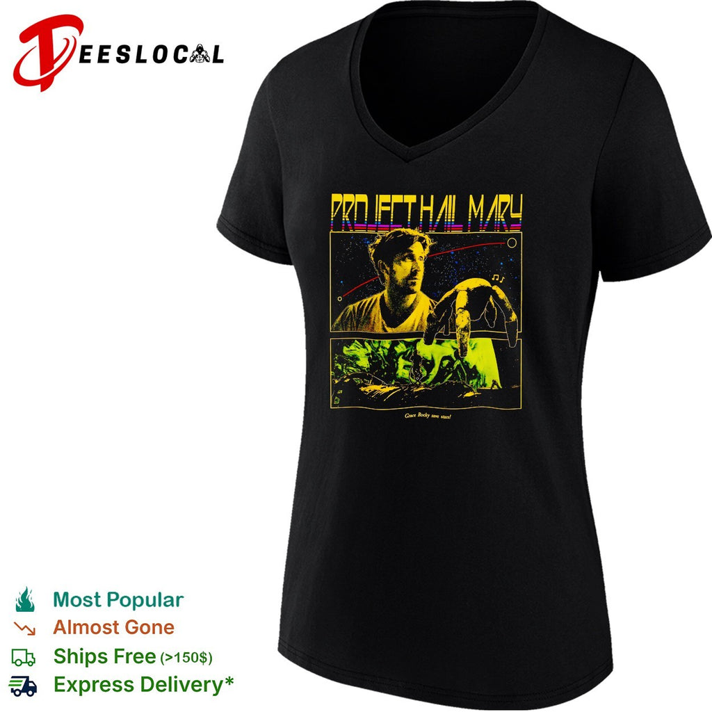 Project Hail Mary Grace Rocky save stars poster shirt